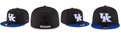 New Era Men's Black, Royal Kentucky Wildcats Basic 59FIFTY Fitted Hat